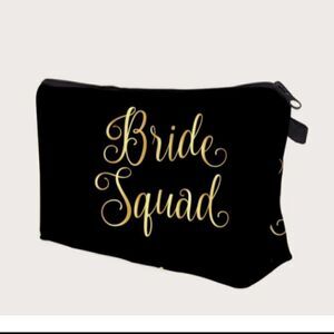 Bridesmaid Bride Squad Makeup Accessories Bag